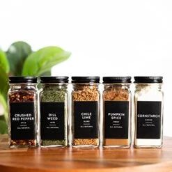 Black Spice Labels For Spice Jars | 148 Spice Jar Labels For Spice Containers | Spice Labels Stickers Preprinted | Spice Organizing Labels Herb Seasoning Kitchen Pantry Labels For Jars -KitchenAid Shop 51hdXkzmnpL