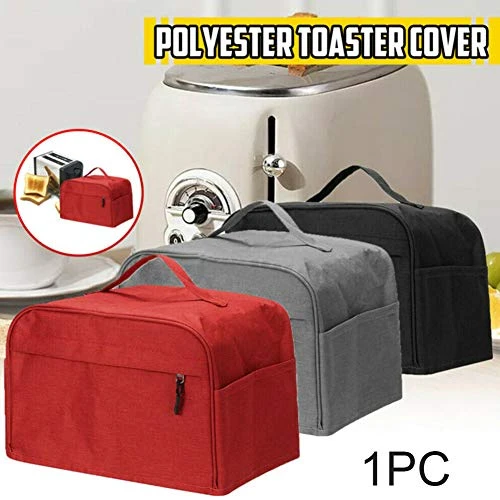 Wo/Four Slice Toaster Cover With Pocket,Kitchen Bakeware Protector,Universal Cotton Linen Dusproof Washable Kitchen Toaster Cover 5 Wo/Four Slice Toaster Cover With Pocket,Kitchen Bakeware Protector,Universal Cotton Linen Dusproof Washable Kitchen Toaster Cover - Image 3