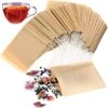 300PCS Disposable Tea Filter Bags With Drawstring | 100% Natural & Safe Loose Leaf Tea Empty Tea Bags, 1-Cup Capacity 2 300PCS Disposable Tea Filter Bags With Drawstring | 100% Natural & Safe Loose Leaf Tea Empty Tea Bags, 1-Cup Capacity -KitchenAid Shop 51hjIWmyCfL