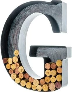 Metal Wine Cork Holder - Letters A To Z | Modern Housewarming Gift, Home Bar Decor, Wine Gift, Bridal Shower Gift, Engagement Gift | Large Wall Art | Home Décor -KitchenAid Shop 51hxQ3nY6GL. AC