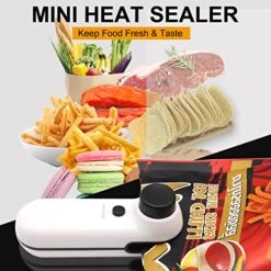 Bag Sealer, HSLGOVE 2 In 1 Mini Bag Sealer Heat Seal Rechargeable And Cutter, Mini Chip Bag Sealer Heat Seal With Soft Magnetic -White -KitchenAid Shop 51hyJjabIbL