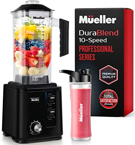 Ueller DuraBlend, 10-Speed 3.0hp Professional Series Blender - Pulse Mode And Ice Crushing Powerful Motor, Smoothie Blender, 74 Oz, 6 Stainless Steel Blades, Blend, Chop, Grind, With Smoothie Bottle 3 Ueller DuraBlend, 10-Speed 3.0hp Professional Series Blender - Pulse Mode And Ice Crushing Powerful Motor, Smoothie Blender, 74 Oz, 6 Stainless Steel Blades, Blend, Chop, Grind, With Smoothie Bottle