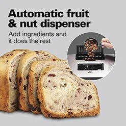 Bread Maker With Automatic Fruit And Nut Dispenser, 2 Lb Bread Capacity, Stainless Steel 9 Bread Maker With Automatic Fruit And Nut Dispenser, 2 Lb Bread Capacity, Stainless Steel -KitchenAid Shop 51iEsHNVwQL