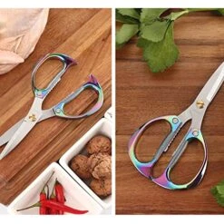 Kitchen Shears Poultry Scissors - Heavy Duty Cooking Scissors 7.5" All Purpose Dishwasher Safe Herb Cutter Shears Stainless Steel Garden Scissors For Fish Meat Vegetables BBQ -KitchenAid Shop 51iGfLYq9oL