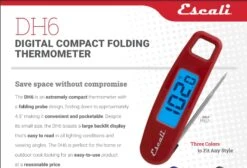 Compact Portable Meat Candy Folding Digital Thermometer, Backlit Display Easy To Storage With Magnet, Red -KitchenAid Shop 51iJ8hkQ5wL