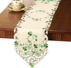 Mbroidered Irish Shamrock Table Linens, Runner 11 Mbroidered Irish Shamrock Table Linens, Runner -KitchenAid Shop 51iQj78PVlL. AC