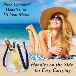 Wine Chiller Wine Chiller Bucket - Wine Cooler Wine Bucket Chiller - Beverage Cooler Ice Cooler Champagne Bucket - Wine Tote Large Cooler - Ice Bucket For Cocktail Bar By SunPeaks -KitchenAid Shop 51ikDKbpO4L