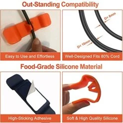 Cord Organizer For Appliances Adhesive, 6 Pack Cord Wrapper Cord Holder Cord Winder Cable Organizer Used For Wire Organizers, Small Appliances Cord Organizer Stick On Kitchen Utensils, Kitchen Home Aid Accessories For Mixer, Blender, Coffee Maker, Pressure Cooker And Air Fryer 11 Cord Organizer For Appliances Adhesive, 6 Pack Cord Wrapper Cord Holder Cord Winder Cable Organizer Used For Wire Organizers, Small Appliances Cord Organizer Stick On Kitchen Utensils, Kitchen Home Aid Accessories For Mixer, Blender, Coffee Maker, Pressure Cooker And Air Fryer -KitchenAid Shop 51iqAtzp5gL