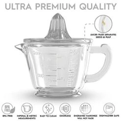 Glass Measuring 2-Cup With Lemon And Lime Juicer (2, Clear), Hand Juicer, Liquid Measuring Cups Manual Juicer, 2 Cup Measuring Cup, Ounce Measuring Cup, Citrus Reamer, Lemon Juicer Manual -KitchenAid Shop 51iwIRQtEEL