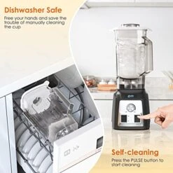 Smoothie Blender Maker, 1450W Powerful Blenders For Kitchen With Time Display, Stepless Control, 2L BPA-Free Tritan Container, 8 Sharp Blades, Jug Kitchen Blender With 30000 RPM High Speed, Ice Crush Blender For Shakes/Smoothies/Ice/Soup/Nut 15 Smoothie Blender Maker, 1450W Powerful Blenders For Kitchen With Time Display, Stepless Control, 2L BPA-Free Tritan Container, 8 Sharp Blades, Jug Kitchen Blender With 30000 RPM High Speed, Ice Crush Blender For Shakes/Smoothies/Ice/Soup/Nut -KitchenAid Shop 51iybmG0N6L