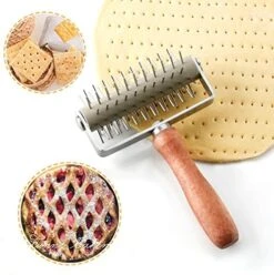 Stainless Steel Lattice Cutter, Dough Lattice Roller Cutter Baking Tool Cookie Pie Pizza Bread Pastry Crust Roller Cutter With Wood Handle, Household Time-Saver Baking Pastry Tools For Pizza Biscuits -KitchenAid Shop 51j3DB0CDWL. AC