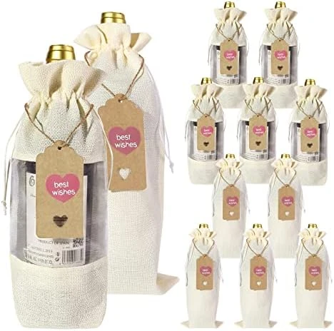 18 Pcs Burlap Wine Gift Bags Wine Bottle Bags For Gifts Drawstring Reusable Xmas Wine Bottle Covers For Wedding Birthday Holiday Party Home Storage Table Decor 10 18 Pcs Burlap Wine Gift Bags Wine Bottle Bags For Gifts Drawstring Reusable Xmas Wine Bottle Covers For Wedding Birthday Holiday Party Home Storage Table Decor - Image 8