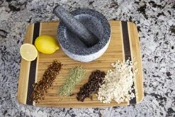 NZANO Mortar And Pestle, 2 Cup Capacity Solid Unpolished Granite Spice Grinder With Anti Scratch And Slip Base. Authentic Molcajete -KitchenAid Shop 51jM5FVs4aL