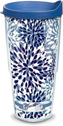 Tervis Made In USA Double Walled Fiesta Insulated Tumbler Cup Keeps Drinks Cold & Hot, 24oz, Lapis Calypso -KitchenAid Shop 51jUEOg32L. AC
