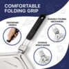 Stainless Steel Pizza Peel With Folding Handle (13 X 16.5 Inches) For Oven Pizza Turning, Placement And Retrieving - Professional Baking Tools Series