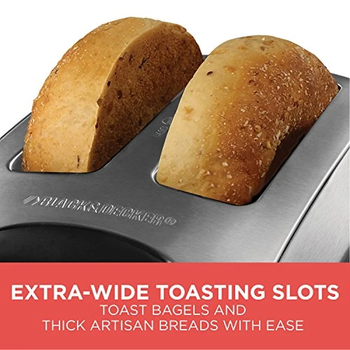 Black & Decker 2-Slice Toaster, Modern, Stainless Steel, T2707S, Silver 6 Black & Decker 2-Slice Toaster, Modern, Stainless Steel, T2707S, Silver - Image 4