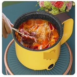 IEASEtg Stock Pot Household Multi-function Electric Cooker Student Dormitory Electric Steamer Electric Chaffy Dish Mini Noodle Cooker -KitchenAid Shop 51jlU8S1MTL