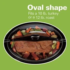 Extra Large 10-Quart Slow Cooker - Stay Or Go Portable With Lid Lock, Black