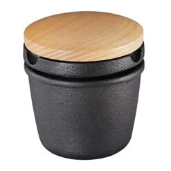 Zassenhaus Cast Iron Spice Grinding Set With Beech Wood Lid, 3" Grinder, Black -KitchenAid Shop 51jyd1JwlKL