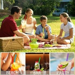 100 Pcs Individually Packaged Pointed Jumbo Smoothie Straws,Disposable Individually Wrapped Plastic Lengthen Milkshake Boba Straw (0.43" Diameter And 9.45" Long) (Colorful) 16 100 Pcs Individually Packaged Pointed Jumbo Smoothie Straws,Disposable Individually Wrapped Plastic Lengthen Milkshake Boba Straw (0.43" Diameter And 9.45" Long) (Colorful) -KitchenAid Shop 51k3cVR63SL