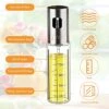 Oil Sprayer Mister For Cooking, 2 Pack Glass Olive Oil Sprayer Dispenser Bottle For Kitchen, Salad, Baking, Grilling, Air Fryer
