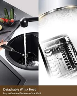 Voomiest Rechargeable Milk Frother Handheld Electric Foam Maker With 2 Stainless Whisk… -KitchenAid Shop 51kFi2ZqnKL