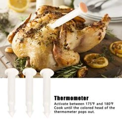 Pcs Poultry Thermometer Roasted Chicken Disposable Temperature Meter For Cooking Turkey Chicken Beef Cooking Meat Pop Out Up Poultry Timer -KitchenAid Shop 51kW2ulrXxL