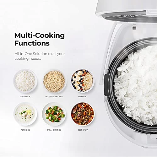 CR-0810F | 8-Cup (Uncooked) Micom Rice Cooker | 9 Menu Options: White Rice, Cake, Soup & More, Nonstick Inner Pot, Designed In Korea | White 3 CR-0810F | 8-Cup (Uncooked) Micom Rice Cooker | 9 Menu Options: White Rice, Cake, Soup & More, Nonstick Inner Pot, Designed In Korea | White