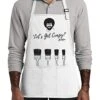 Bob Ross Apron | Perfect For Women, Men, And Kids | Features Paint Brush Pockets | White Canvas 100% Cotton Material | Great For Painting And Cooking | Unique Gift For Art Enthusiasts | Comfortable -KitchenAid Shop 51kcYguGF1L