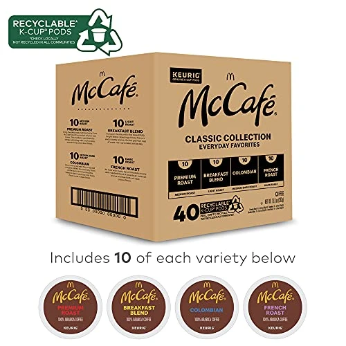 é Classic Collection, Single-Serve Coffee Keurig K-Cup Pods, Classic Collection Variety Pack, 40 Count 4 é Classic Collection, Single-Serve Coffee Keurig K-Cup Pods, Classic Collection Variety Pack, 40 Count - Image 2