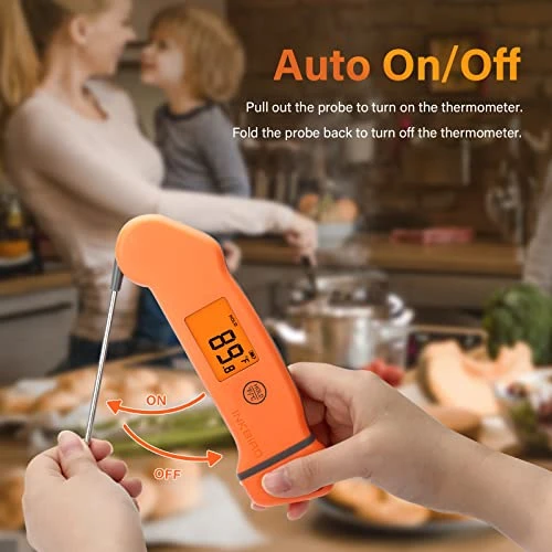 Rechargeable Meat Thermometer IHT-1S, Instant Read Meat Thermometer Waterproof Digital Food Cooking Thermometer, Kitchen Food Thermometer For Grill, BBQ, Smoker, Turkey, Homebrewing, Coffee 6 Rechargeable Meat Thermometer IHT-1S, Instant Read Meat Thermometer Waterproof Digital Food Cooking Thermometer, Kitchen Food Thermometer For Grill, BBQ, Smoker, Turkey, Homebrewing, Coffee - Image 4