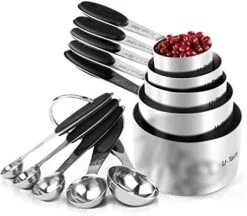 10 Piece Measuring Cups And Spoons Set In 18/8 Stainless Steel -KitchenAid Shop 51kl0w2v2BL. AC