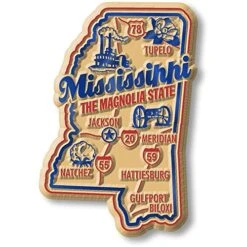 Ppi Premium State Magnet By Classic Magnets, 1.9" X 2.8", Collectible Souvenirs Made In The USA