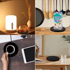 Coffee Mug Warmer For Desk, Heekle Smart Coffee Cup Warmer With Auto Shut Off, 2 Temperature Settings Electric Mug Warmer Candle Warmer, Portable Tea Warmer For Travel Office And Home Black (No Cup) -KitchenAid Shop 51kq6NXeWbL