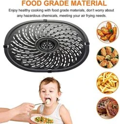 Air Fryer Grill Pan For Power XL Gowise 7QT Air Fryers,Nonstick Coating Crisper Plate,Air Fryer Replacement Parts,Air Fryer Rack,Air Fryer Accessories,Enamel Coating,Non-stick,Dishwasher Safe 18 Air Fryer Grill Pan For Power XL Gowise 7QT Air Fryers,Nonstick Coating Crisper Plate,Air Fryer Replacement Parts,Air Fryer Rack,Air Fryer Accessories,Enamel Coating,Non-stick,Dishwasher Safe -KitchenAid Shop 51kvkkoTUAL