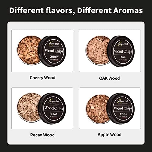 Cocktail Smoker Kit With Torch With 4 Flavors Wood Chips, Old Fashioned Smoker Kit For Infused Cocktail, Cheese, Salad And Meats, Gifts For Men, Dad And Boyfriend (No Butane) 6 Cocktail Smoker Kit With Torch With 4 Flavors Wood Chips, Old Fashioned Smoker Kit For Infused Cocktail, Cheese, Salad And Meats, Gifts For Men, Dad And Boyfriend (No Butane) - Image 4