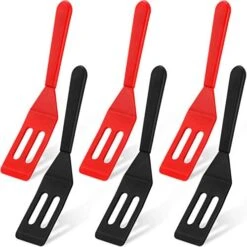 Mini Brownie Serving Spatula Flexible Nonstick Silicone Serve Turner Heat-Resistant Cookie Spatula Slotted Spatula For Flip Egg In Small Frying Pan Cookie Batter Lemon Square (Black, 2) -KitchenAid Shop 51l7Jy96y7L. AC