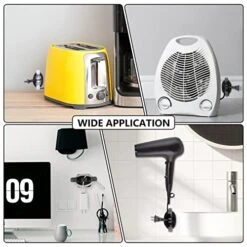 Cord Organizer,VABNEER 4PCS Cable Holder For Kitchen Appliances, Self Adhesive Cable Management Cable Organizer Cord Wrap Kitchen Organizers Storage For Mixer, Air Fryer, Juicer,Ovens,Coffee Maker -KitchenAid Shop 51lG2p9i9qL