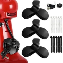 Cord Organizer For Kitchen Appliances, Cord Winders For Appliances Stick On, Cord Wrapper Keeper Holder For Cables, Adhesive Cord Bundler For Blender Mixer, Coffee Maker, Air Fryer,Kitchen Accessories