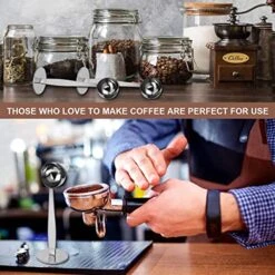 Stainless Steel Coffee Spoon And Powder Hammer 2-in-1 Tamping Coffee Scoop For Cafe Shop, Home, Kitchen, Office -KitchenAid Shop 51lVIEnMdGL