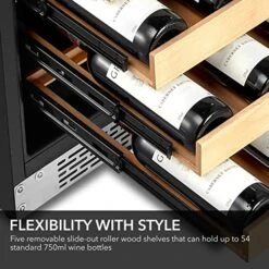 BWR-541STS 24" Built-in 54 Bottle Wine Refrigerator Cooler, Stainless Steel, One Size, Silver 11 BWR-541STS 24" Built-in 54 Bottle Wine Refrigerator Cooler, Stainless Steel, One Size, Silver -KitchenAid Shop 51larIPHn2L