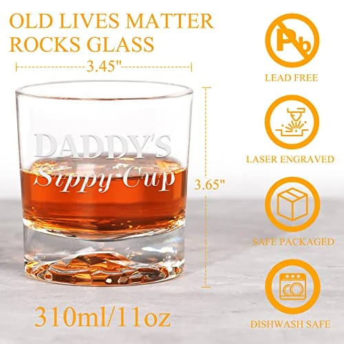 Gifts For Dad Men, Daddy's Sippy Cup Whiskey Glass, Funny Fathers Day Birthday Gag Gifts Ideas For New Dads Papa From Daughter Son Kids, Cool Bourbon Scotch Whiskey Gifts For Expecting Father Husband 5 Gifts For Dad Men, Daddy's Sippy Cup Whiskey Glass, Funny Fathers Day Birthday Gag Gifts Ideas For New Dads Papa From Daughter Son Kids, Cool Bourbon Scotch Whiskey Gifts For Expecting Father Husband - Image 3