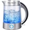 Ohl Schmitt 1.7L Electric Kettle With Upgraded Stainless Steel Filter, Inner Lid & Bottom, Glass Water Boiler & Tea Heater With LED, Cordless, Auto Shut-Off - Boil-Dry -KitchenAid Shop 51lu9QGLL8L