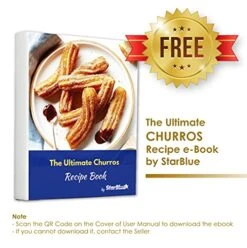 Churro Maker By StarBlue With FREE Recipe E-Book - Cook Healthy And Oil-free Churros In Just Minutes 110-120V 60Hz 750W (Model: SB-SW903) 10 Churro Maker By StarBlue With FREE Recipe E-Book - Cook Healthy And Oil-free Churros In Just Minutes 110-120V 60Hz 750W (Model: SB-SW903) -KitchenAid Shop 51lxzZGrarS