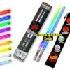 LIGHTSABER CHOPSTICKS LIGHT UP STAR WARS LED Glowing Light Saber Chop Sticks REUSABLE Sushi Lightup Sabers Removable Handle Dishwasher Safe 8 Color Modes 1 Pair -KitchenAid Shop 51lyerZITPL