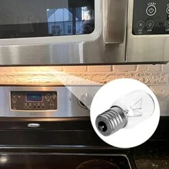Microwave Light Bulb For GE Kenmore Whirlpool LG Microwave, E17 Base Kei 125V 40W, WB25x10030 Microwave Light Bulbs Under Hood Replace For 8206232A, 2Pcs -KitchenAid Shop 51lz1c28wLL