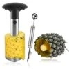 Pineapple Corer Peeler Safe Material Stainless Steel 430 Slicer Stem Remover - All In One Kitchen Gadget -KitchenAid Shop 51m3a1c48CL