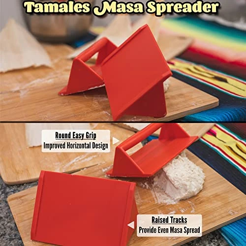 Tamales Masa Spreader | 2 Pcs Pack, Improved Grip Design | Masa Spreader For Tamales | Easy To Use Tool For Making Tamales | Tamale Spreader Tool | New, Improved Easy Grip Horizontal Design | Anapoliz 4 Tamales Masa Spreader | 2 Pcs Pack, Improved Grip Design | Masa Spreader For Tamales | Easy To Use Tool For Making Tamales | Tamale Spreader Tool | New, Improved Easy Grip Horizontal Design | Anapoliz - Image 2