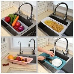 Collapsible Colander Over The Sink Drain Strainer Basket, Expandable Fruits And Vegetables Wash Kitchen Sink Strainer, Muzpz Multifunctional Retractable Plastic Kitchen Sink Strainer Basket(Grey) 14 Collapsible Colander Over The Sink Drain Strainer Basket, Expandable Fruits And Vegetables Wash Kitchen Sink Strainer, Muzpz Multifunctional Retractable Plastic Kitchen Sink Strainer Basket(Grey) -KitchenAid Shop 51mF3Z2gHQL