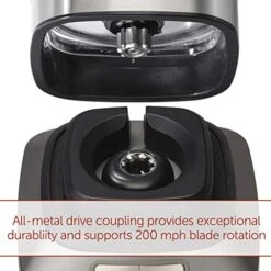 Olf Gourmet Pro-Performance Blender, 64 Oz Jar, 4 Program Settings, 12.5 AMPS, Blends Food, Shakes And Smoothies, Red Knob, Stainless Steel (WGBL200S) -KitchenAid Shop 51mIqnfWJYL